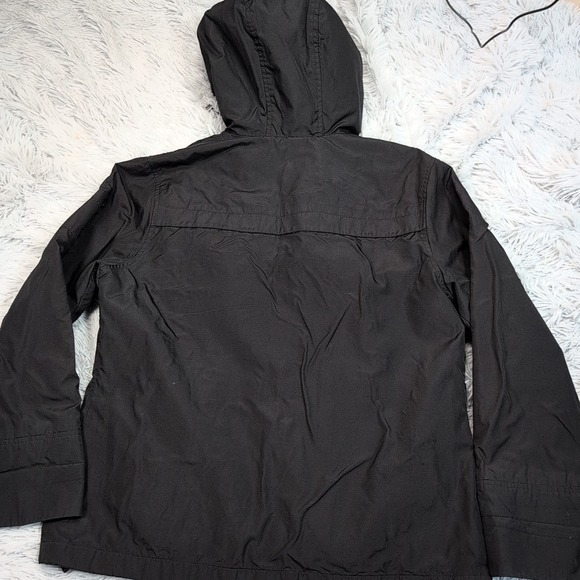 Fabio Jacket Womens M Black Hood Zip Up Gorpcore Pockets Lightweight Comfort - Picture 2 of 12